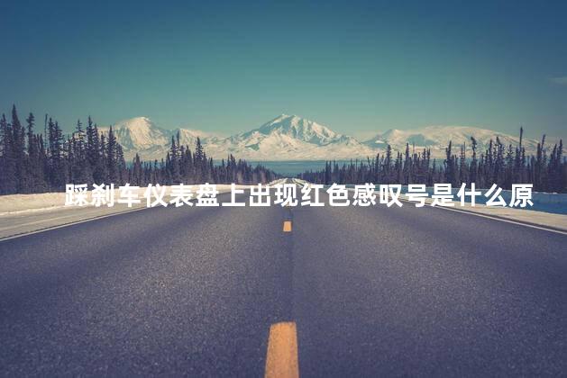 踩刹车仪表盘上出现红色感叹号是什么原因 急刹车感叹号亮了