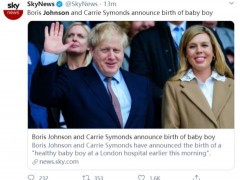 英国首相女友诞下男婴！一名官二代高调出生