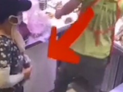 女子趁店主不备偷烤鸭塞裤裆！超市怎么预防偷东西？