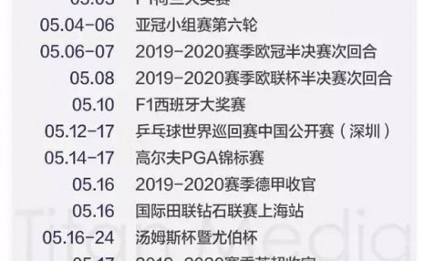 想看比赛为何这么难（英超宣布与中国转播商解约（2020年体育赛事一览表）