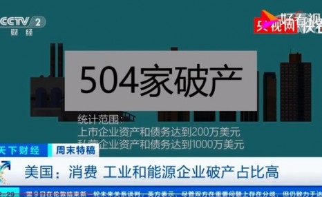 美国超500家大企业申请破产 10年以来最大规模