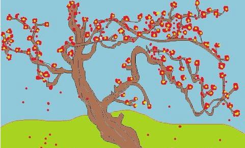 桃树怎么画（图解步骤）