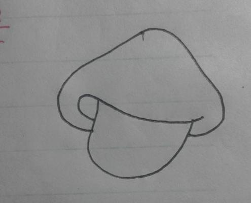 蘑菇简笔画（图解步骤） 蘑菇怎么画