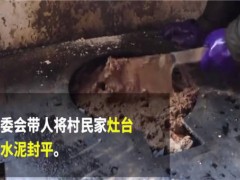 村委用水泥封村民灶台是怎么回事？发生在哪？为啥要这样？附详细经