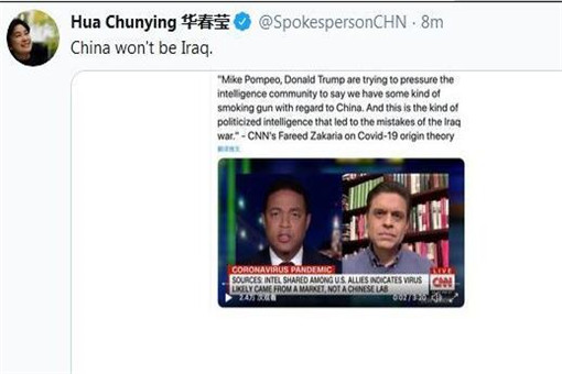 华春莹发推称中国不会成为伊拉克！华春莹怎么说？附事件完整过程！