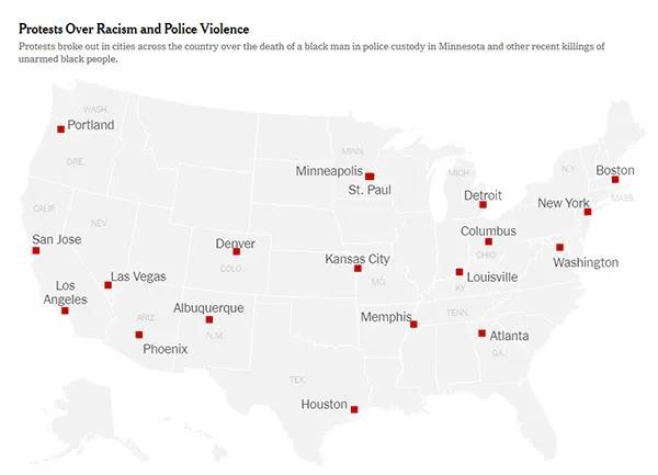 美国骚乱已蔓延20城