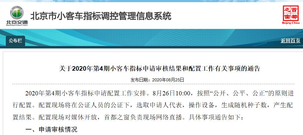 北京新能源指标总申请人数超46万