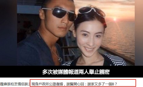 谢霆锋和张柏芝再婚是真的吗？谢霆锋和张柏芝会再婚吗？ 