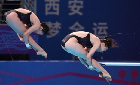 全运会女子跳水团体决赛“神仙打架”，全红婵率领广东队夺冠